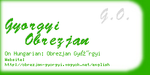 gyorgyi obrezjan business card